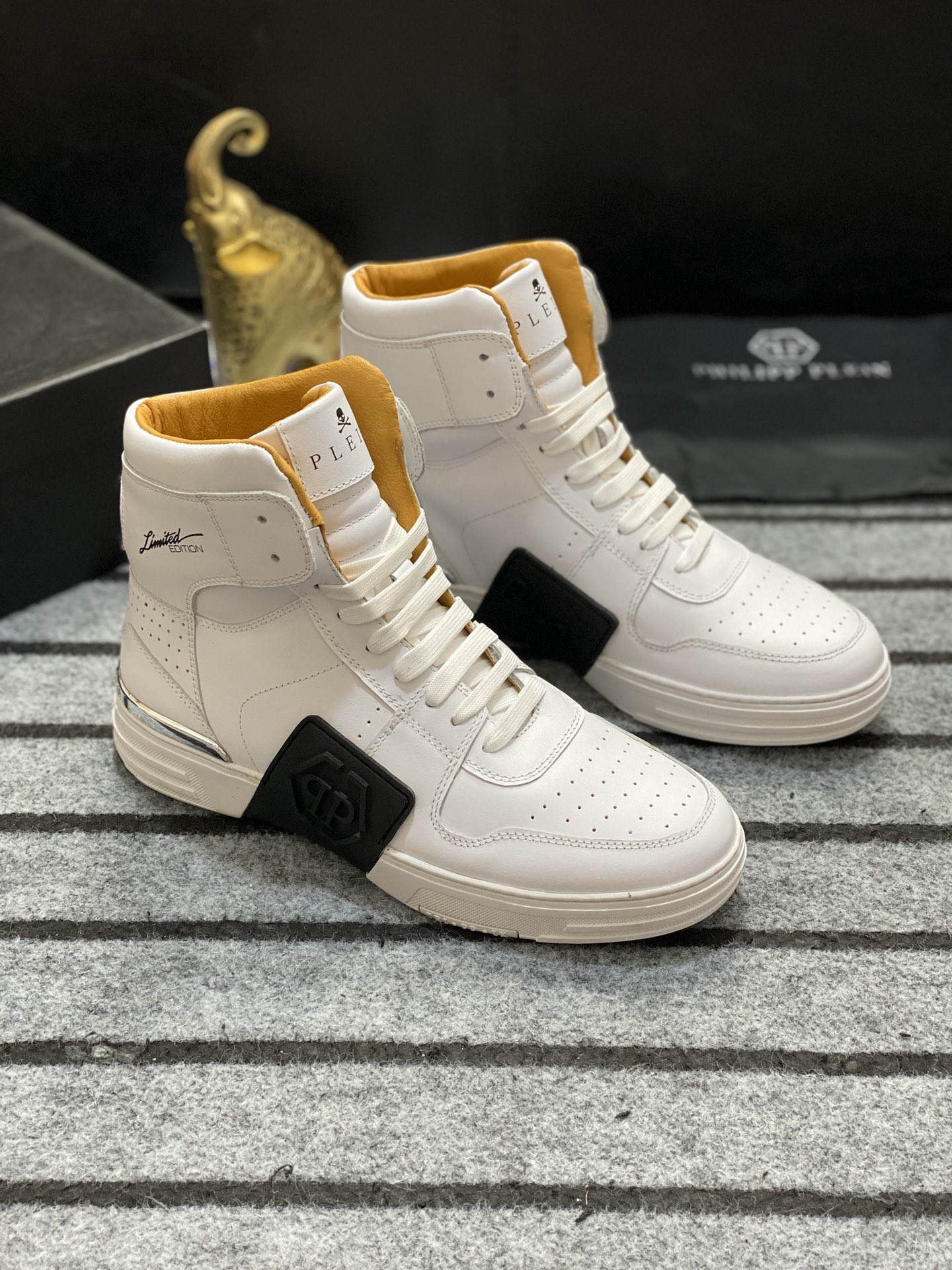 Philipp Plein #55468 Männer modische High Tops Schuhe