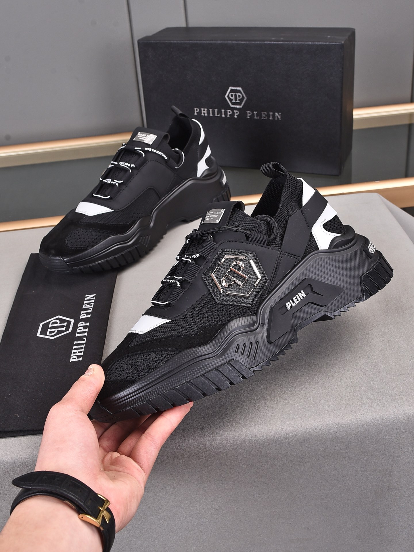 Philipp Plein #55891 Männer modische Freizeitschuhe