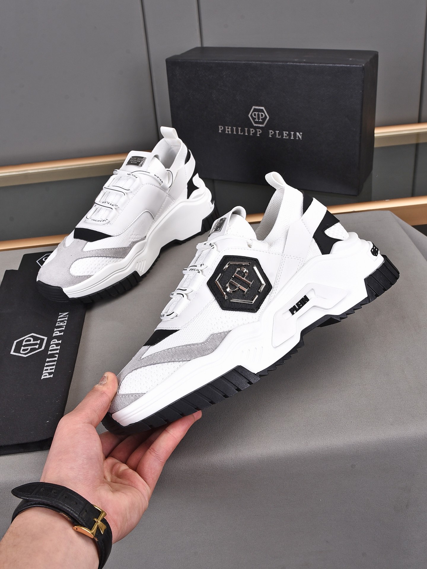 Philipp Plein #55893 Männer modische Freizeitschuhe