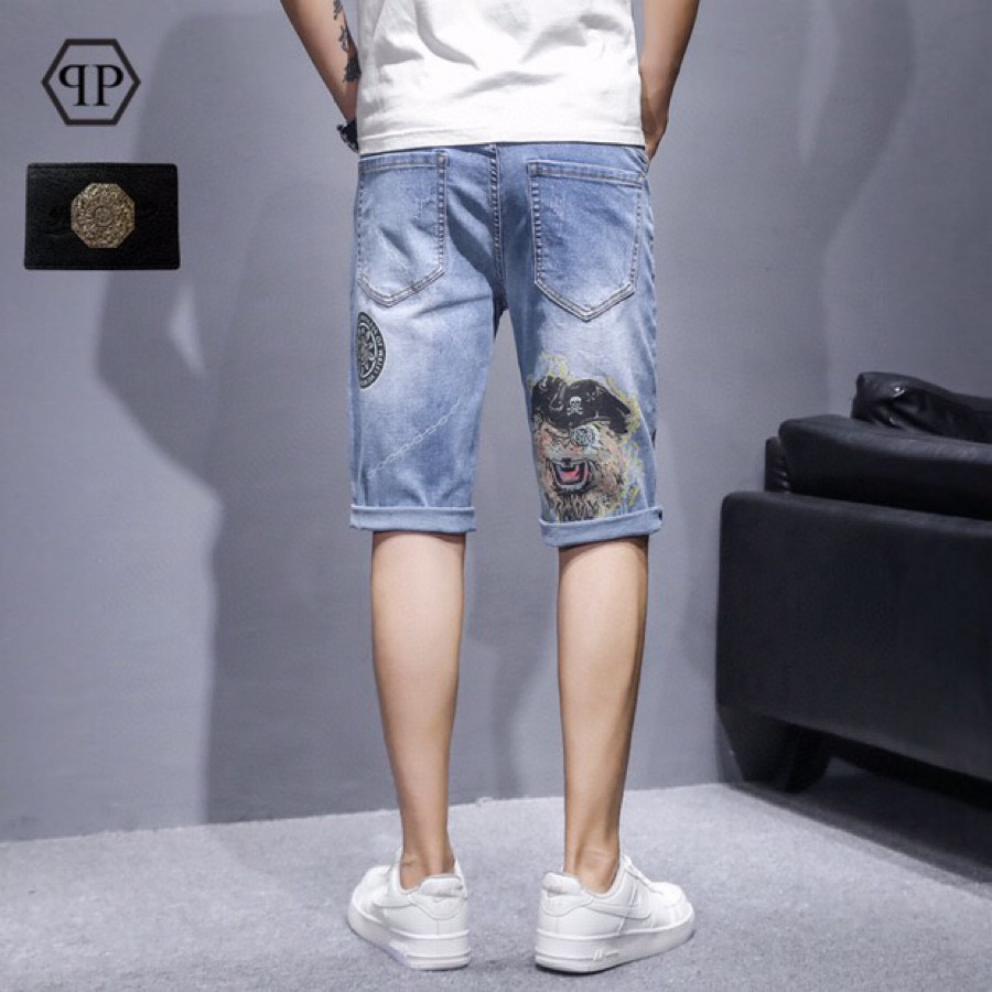 Philipp Plein #784446-1 PP Jeans Shorts für Männer